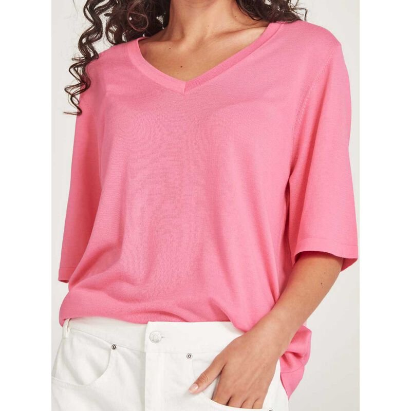 Sills Vera V Knit Tee image number 6